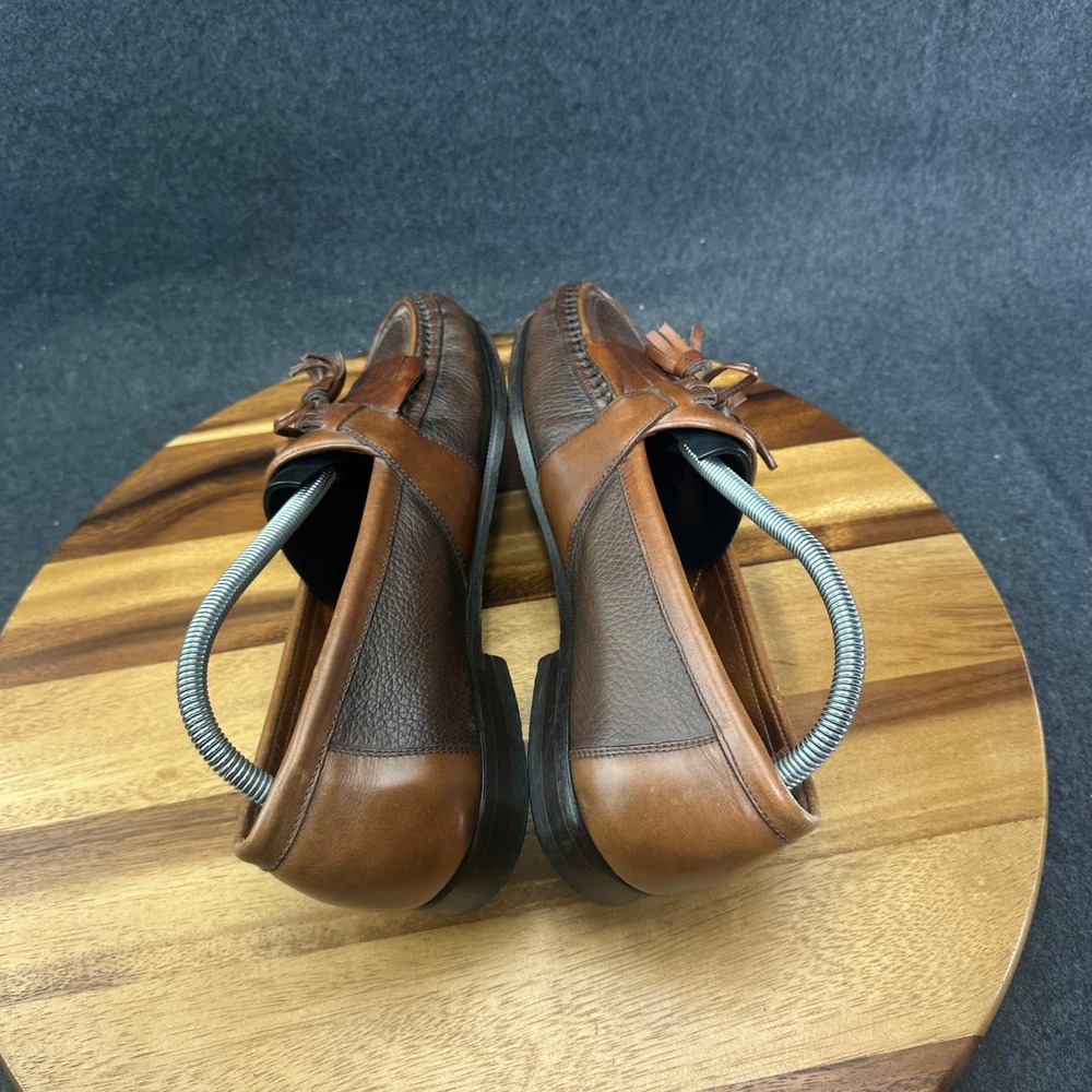 Florsheim Leather Tassel Loafer Two Tone Brown Men's Size 9D 30203 - Picture 9 of 13